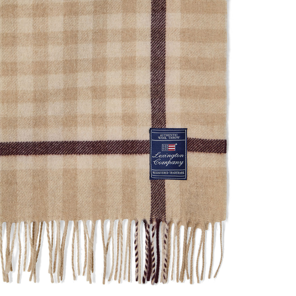 Lexington Checked Recycled Wool Pl&auml;d